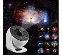 Projecteur Galaxie Ciel Etoile - Veilleuse avec 13 Disques de Film - Minuterie - Rotation à 360°- pour Enfants Chambre Plafond