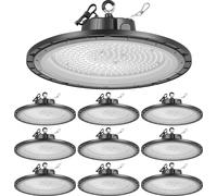 Projecteur intérieur à LED - version UFO - lot de 10 - puissance 200 W - flux lumineux 30.000 lm - température de couleur 5000 K blanc neutre - indice de protection IP65 - tension 100-277 V