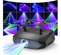 Projecteur laser DJ 3D couleur - Lumière de Scène JAJALUYA Bluetooth APP DMX - Graffiti dessiné, Logo, Texte