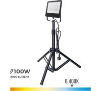 Projecteur Led 100w Sur Trépied éclairage De Chantier Puissant Et Mobile - Edm
