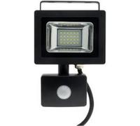 Projecteur LED 10W Noir avec détecteur - IP44 CE Noir G