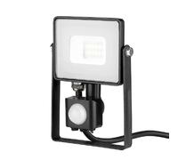 Projecteur LED 10W V-TAC Samsung détecteur noir 4000K