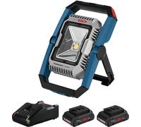 Projecteur LED 18 V GLI 18V-1900 + 2 batteries 4 Ah ProCore + chargeur BOSCH 060144640Q