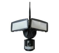 Projecteur LED 18W 6000K 600lm caméra WiFi détect. noir