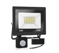 Projecteur LED 20W Avec Détecteur de Mouvement - Blanc Froid (6000K) 2000LM, Extérieur, Imperméable IP66, Pour Sécurité, Garage, Couloir