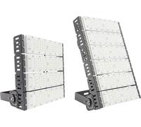 Projecteur LED 300 W - Projecteur extérieur - Angle de rayonnement 180° - Étanche - Boîtier en aluminium ADC12 - 100–277 V 50/60 Hz - Câble d'alimentation 1,5 m - RGB