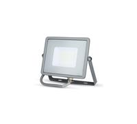 V-TAC 10W Projecteur LED de sécurité extérieur étanche avec verre gris Samsung LED gris corps IP65 [Classe énergétique A +] (Blanc, 30W)
