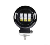 Projecteur LED 30W Carré/Rond IP68 Tout-Terrain | IP68 étanche, faisceau 120°, réflecteur projection, visibilité brouillard, usage nocturne sécurisé(Round)