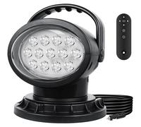 Projecteur LED 39W, 4000 lumens, angle de diffusion 360°, télécommande, 12V/24V