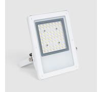 TechBrey Projecteur LED 50W Dimmable TRIAC 170 lm/W IP65 ELEGANCE Slim PRO Blanc 4000K Asymétrique 80ºx155º Blanc neutre Blanc G