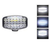 Projecteur LED 80 W, effet halogène, trois fonctions, effet néon, néon 24,5 cm x 13,9 cm, 4100 lm, 12 V - 24 V, homologation E, compatible