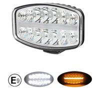 Projecteur LED 80 W (halogène), trois modes, effet néon, blanc-jaune/orange, 24,5 cm x 13,9 cm, 4 100 lm, 12 V–24 V, homologation E
