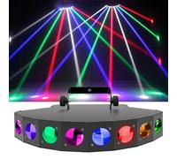 Projecteur LED à 8 Faisceaux, Éclairage de Scène DJ RGB 40W avec DMX512 - Modes Activés par le Son et Automatique, Effet Stroboscopique Disco pour Fêtes, Clubs, Mariages et Karaoké
