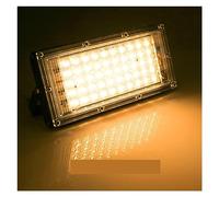 Projecteur LED À Large Faisceau, Imperméable Conforme La Norme IP65, Éclairage D'extérieur, Réflecteur, Public, Idéal For Un Entrepôt, Jardin Ou Une Cour, 50/100W Garage de jardin(Warm White,50W)