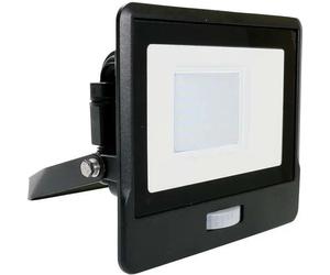 Projecteur LED avec capteur PIR - noir - Samsung - IP65 - 30W - 2340 lumens - 3000K - 5 ans