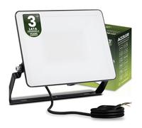Projecteur LED AZZLER 50W 6000lm 4000K IP65 Halogène Extérieur Lampe Noir LUMILED