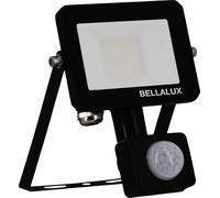 Projecteur LED BELLALUX, 10 W, 4000 K, 900 lm, blanc neutre, IP65, avec détecteur de mouvement, noir