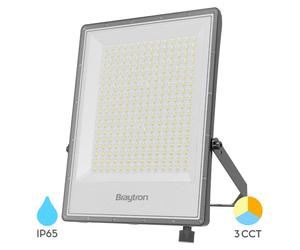 Projecteur LED Braytron 300 W pour extérieur, IP65 – Projecteur ultra-lumineux avec sélection de la couleur (3000 K–6500 K), jusqu'à 3300 lm, projecteur LED étanche en aluminium, projecteur d'extérieu