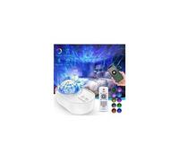 Projecteur led coloré ciel étoilé avec galaxie, veilleuse, bluetooth, usb, lecteur de musique,pour lampe de chevet-blanc Blanc G