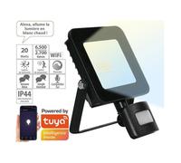 Luminea Home Control Projecteur LED connecté avec capteur de mouvement - 20 W - 1600 lm - CCT