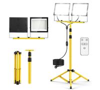 Projecteur LED de 300 W, 2 x 150 W, 6500 K, indice de protection IP66, gradable, avec trépied