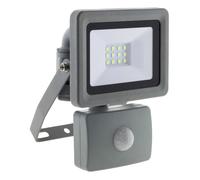 Projecteur LED + détecteur de mouvement 10W 850lm - Gris -