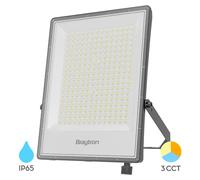 Projecteur LED d'extérieur Braytron 200 W IP65 – Projecteur ultra-lumineux de 22 000 lm avec sélection de la couleur (3000 K/4000 K/6500 K), projecteur LED en aluminium étanche