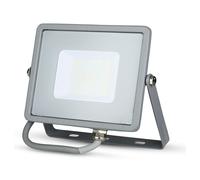 Projecteur LED d'extérieur, spot mural, verre gris, orientable, IP65, L 17,8 cm
