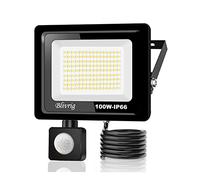 Projecteur LED extérieur avec détecteur de mouvement - 100 W - 10 000 lm - Avec détecteur de mouvement - IP66 - Blanc froid - 6000 K
