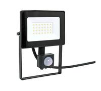 Projecteur LED extérieur avec détecteur de mouvement TERRE JARDIN 20W 1600 lumens IP65 28 LED SMD blanc chaud 3000K