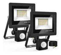 Projecteur LED Exterieur Detecteur de Mouvement 20W, 24 LED Projecteur IP65 Etanche Eclairage Exterieur 6500K 220v Spot pour Jardi