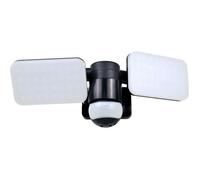 Elro Projecteur LED extérieur LF70 Duo – détecteur de mouvement 2×10W 1200 lm IP54 noir