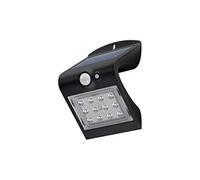 Projecteur LED extérieur solaire Projecteur LED extérieur solaire 1,5W 220lm avec détecteur de mouvement - Noir