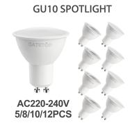 Projecteur Led GU10 à intensité variable 220V, lumière chaude 3000K 4000K 6000K, ampoule à gradation, remplacement de lampe halogène 50W, pour la maison, 5/8/10/12 pièces 5pcs