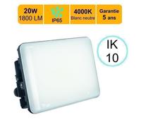Projecteur LED - LUTECE - 20W - 1800 lm - 4000K - IP65/IK10