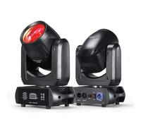 Projecteur LED mobile 150W avec effets Beam, Spot et Bande, 18 prismes rotatifs, DMX512, pour DJ, club, bar, éclairage de scène et Wash 4in1 empty case