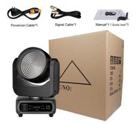 Projecteur LED mobile de 120 W pour scène - Lumière DMX - Blanc froid/blanc chaud - Angle de diffusion de 15° - 100–240 V - Prise européenne - 1 pièce