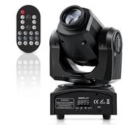 Projecteur LED mobile pour scène - Spot gobo de 60W - DMX512, 9/11 canaux - Télécommande - Prise européenne - Éclairage pour DJ, discothèque, mariages