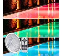 Projecteur LED piscine RGB avec télécommande 12V AC 24W - Submersible IP68