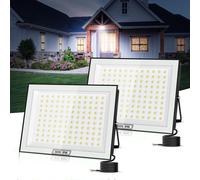 Projecteur LED pour l'extérieur, 500 W, 50 000 lumens, indice de protection IP66, lot de 2