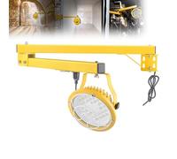 Projecteur LED Pour Quai De Chargement, Lampe De Travail À Bras Articulé, Projecteur LED 50 W Avec Tête De Lampe Rotative À 360°, Étanchéité IP65 Et Durée De Vie De 50 000Heures, Pour Remorques