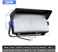 Projecteur LED pour stade - XH-1P500W - 500 W - 150 lm/W - Tension : 120–277 V - Température de couleur : 6000 K (blanc froid) - Indice de protection IP65 (étanche) - Adapté pour l'éclairage de parkin