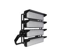 Projecteur LED Puissant Industriel 1000W 170lm/W IP66 Noir Orientable - Blanc Neutre 4000K - 5500K