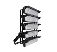 Projecteur LED Puissant Industriel 1250W 170lm/W IP66 Noir Orientable - Blanc Neutre 4000K - 5500K