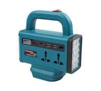 Projecteur LED Rechargeable 18V avec Ports USB | Compatible batteries 18V, éclairage puissant, pour idéal ateliers et chantiers, switch intégré, conversion énergie