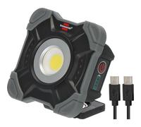 Brennenstuhl Lampe de travail SH 1000 MAC – LED 10 W 1000 lm, lumière du jour, IP54, rechargeable