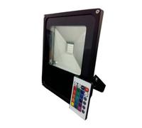 Projecteur LED RGB 10W Extérieur IP66 Plat NOIR