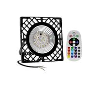 Projecteur LED RGB 50W, Imperméable Conforme À La Norme IP65, Éclaira D'extérieur, Luminaire Décoratif De Paysa, Idéal For Un Jardin, Patio, Une Cour Ou Pelouse Garage de jardin(Black - No Plug)