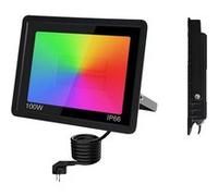 Projecteur LED RGB, IP66 étanche, contrôle par app Tuya, prise EU, 100W