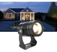 Projecteur LED Rotatif, éclairage Paysager étanche Ip67, Projecteur Mural LED Longue Portée à Faisceau étroit, pour éclairage Mural Extérieur De Bâtiment, Mariages Et Fêtes., Red, 5W(DC24V)